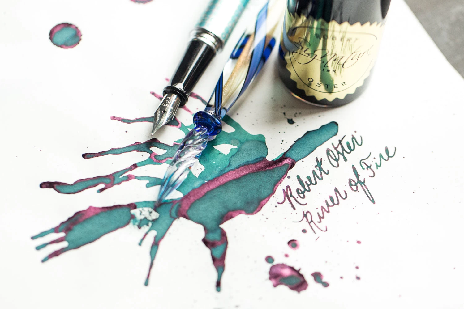 Robert Oster River Of Fire - Ink Sample 13 Robert Oster River Of Fire - Ink Sample - Image 11