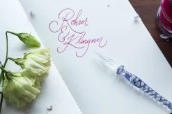 Rohrer & Klingner Glass Dip Pen - Blue -Office Tools RohrerKlingner GlassDipPen Blue 2