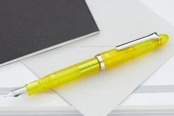 Sailor Compass 1911 Fountain Pen - Transparent Yellow -Office Tools Sailor 1911 Compass YellowDemo 2