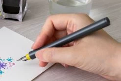 Sailor Hocoro Gray Dip Pen & Nib - Fude -Office Tools Sailor Compass Hocoro DipPen Grey FudeNib stock 5