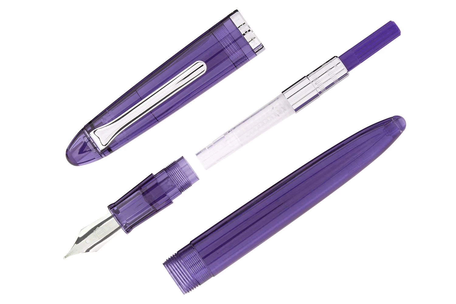 Sailor Compass 1911 Fountain Pen - Transparent Purple 5 Sailor Compass 1911 Fountain Pen - Transparent Purple - Image 3