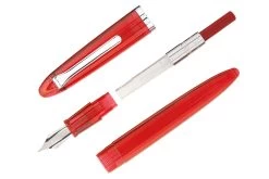 Sailor Compass 1911 Fountain Pen - Transparent Red -Office Tools Sailor Compass Red OW 3