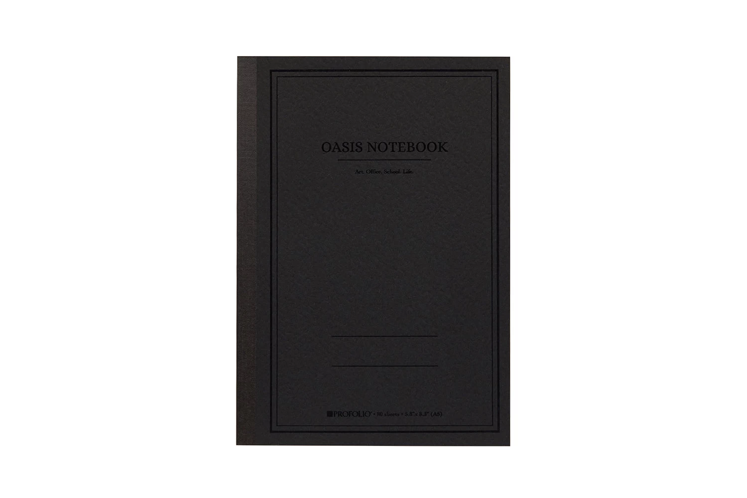 Itoya ProFolio Oasis A5 Notebook - Charcoal 3 Itoya ProFolio Oasis A5 Notebook - Charcoal