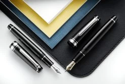 Sailor Pro Gear Slim Fountain Pen - Black/Silver -Office Tools Sailor PG PGS Black Silver group 1 8675aa1c 4a00 424a bcb3 71676aff692c