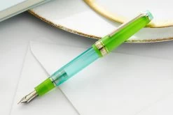 Sailor Pro Gear Slim Manyo Fountain Pen Set - Grass (Limited Edition) -Office Tools Sailor PGS Manyo PenInkSet Grass 2