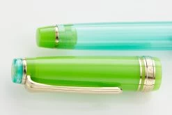 Sailor Pro Gear Slim Manyo Fountain Pen Set - Grass (Limited Edition) -Office Tools Sailor PGS Manyo PenInkSet Grass 7