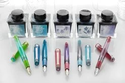 Sailor Pro Gear Slim Manyo Fountain Pen Set - Wisteria (Limited Edition) -Office Tools Sailor PGS Manyo PenInkSet Grass Moss RabbitEarIris Violet Wisteria Group 2 fd18e698 0281 4816 aa79 44a0b817ed1c