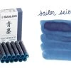 Sailor Seiboku Pigmented Blue Black - Ink Cartridges -Office Tools Sailor Pigmented Seiboku Cartridge SwabText