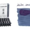 Sailor Souboku Pigmented Deep Blue - Ink Cartridges -Office Tools Sailor Pigmented Souboku Cartridge SwabText