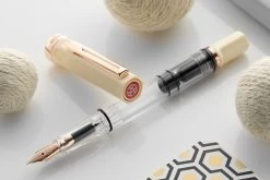 TWSBI ECO Fountain Pen - Creme W/ RoseGold -Office Tools TWSBI ECO Creme RoseGold 4
