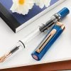 TWSBI ECO Fountain Pen - Indigo Blue W/ Bronze Trim -Office Tools TWSBI ECO IndigoBlue Bronze 4