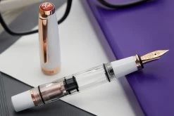 TWSBI Mini Fountain Pen - White RoseGold V2 -Office Tools TWSBI Mini WhiteRoseGold V2 4