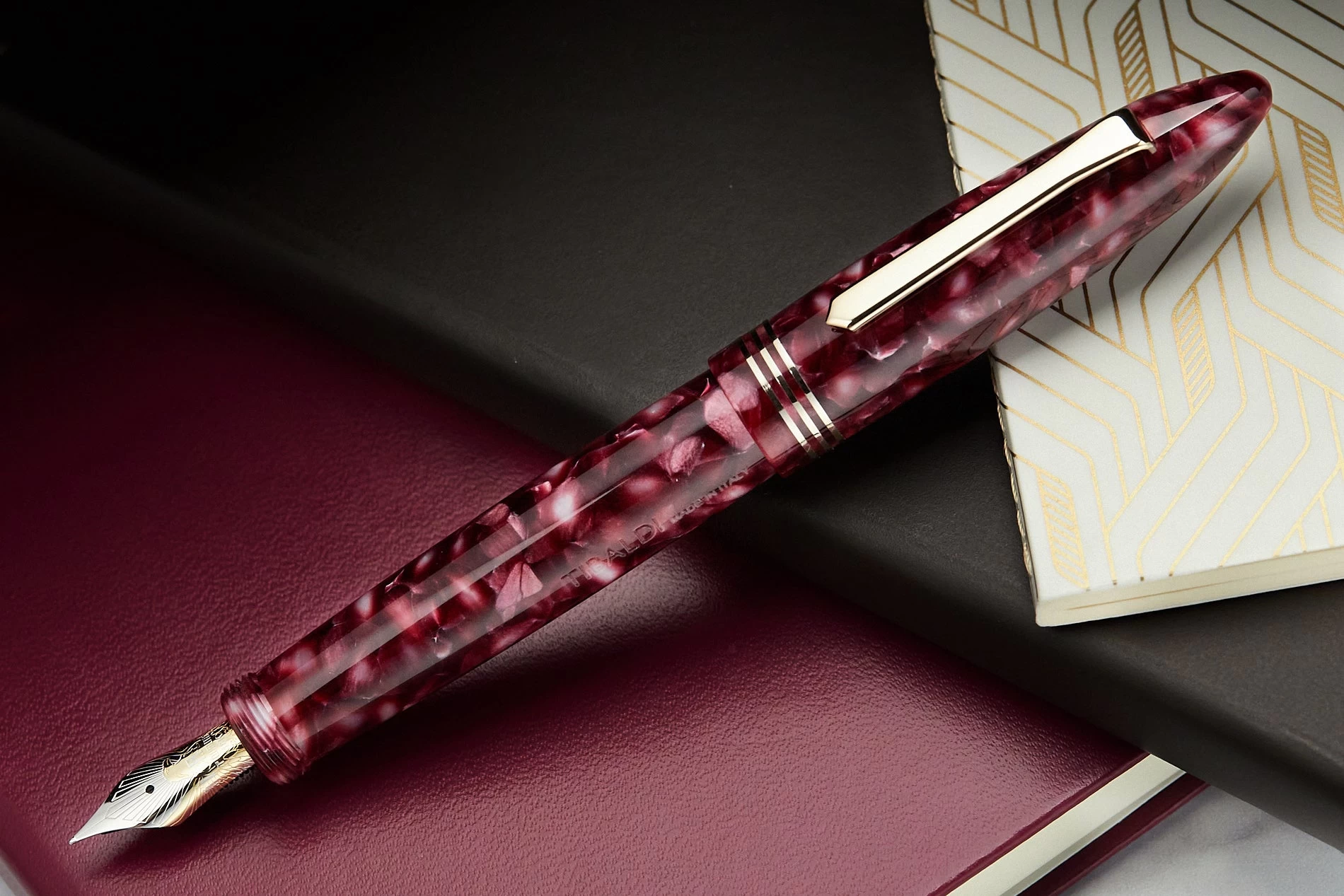 Tibaldi Bononia Fountain Pen - Pomegranate (Limited Edition) 3 Tibaldi Bononia Fountain Pen - Pomegranate (Limited Edition)