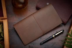 Traveler's Notebook - Brown (Regular) -Office Tools Travelers Notebook Regular Brown 1