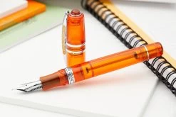 Visconti Homo Sapiens Demo Stones Fountain Pen - Mandarin Garnet 23 Visconti Homo Sapiens Demo Stones Fountain Pen - Mandarin Garnet -Office Tools Visconti HomoSapiens DemoStones MandarinGarnet 3