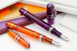 Visconti Homo Sapiens Demo Stones Fountain Pen - Mandarin Garnet 28 Visconti Homo Sapiens Demo Stones Fountain Pen - Mandarin Garnet -Office Tools Visconti HomoSapiens DemoStones MandarinGarnet Amethyst group 1 5f741022 4923 4188 8705 1d2066c60a07