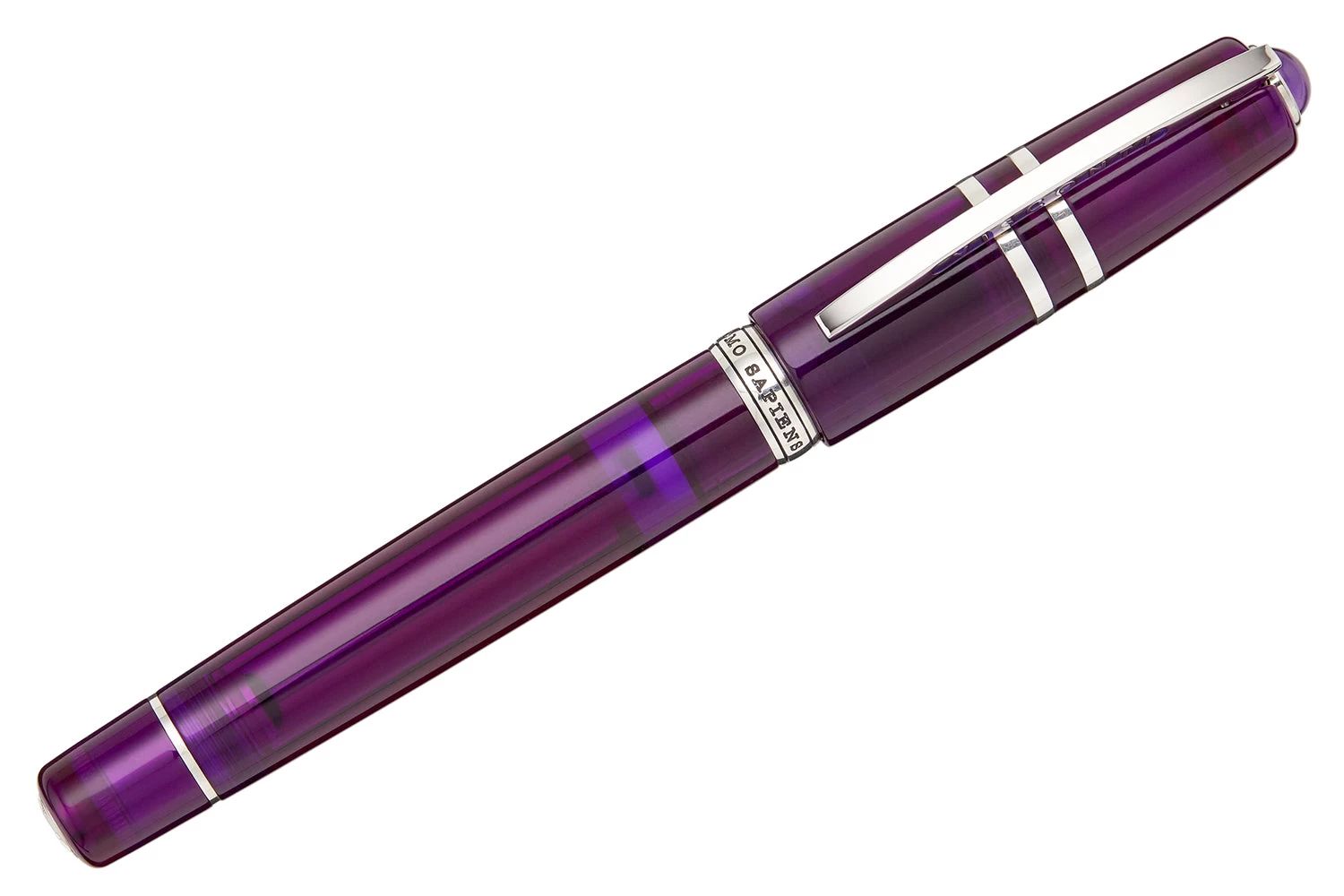 Visconti Homo Sapiens Demo Stones Fountain Pen - Amethyst 4 Visconti Homo Sapiens Demo Stones Fountain Pen - Amethyst - Image 2