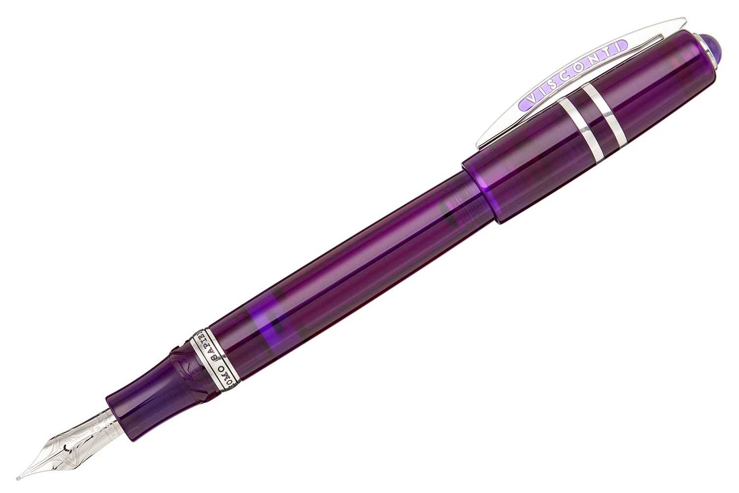 Visconti Homo Sapiens Demo Stones Fountain Pen - Amethyst 3 Visconti Homo Sapiens Demo Stones Fountain Pen - Amethyst