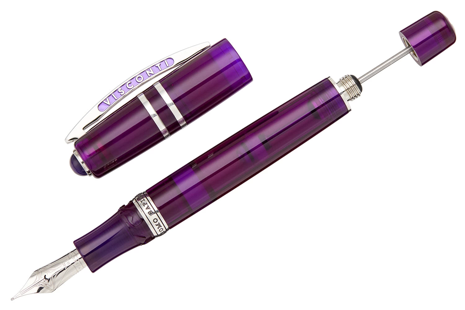 Visconti Homo Sapiens Demo Stones Fountain Pen - Amethyst 5 Visconti Homo Sapiens Demo Stones Fountain Pen - Amethyst - Image 3