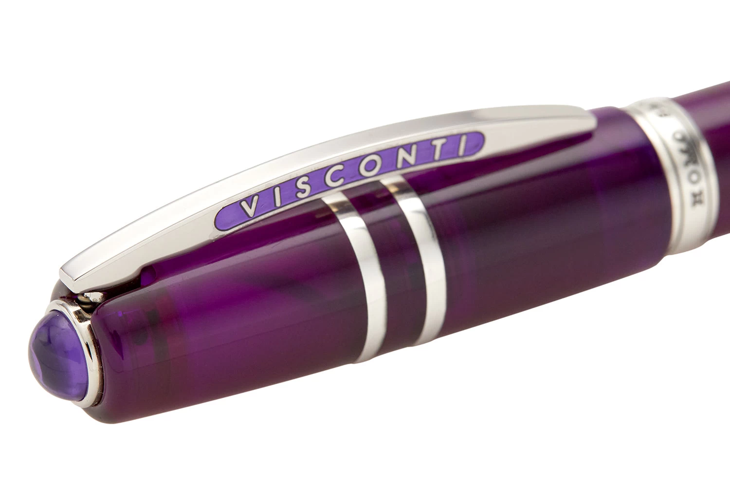 Visconti Homo Sapiens Demo Stones Fountain Pen - Amethyst 6 Visconti Homo Sapiens Demo Stones Fountain Pen - Amethyst - Image 4