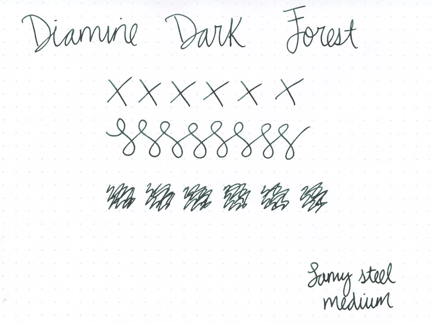 Diamine Dark Forest - Ink Sample 4 Diamine Dark Forest - Ink Sample - Image 2