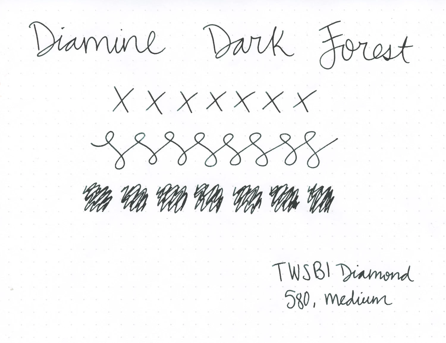 Diamine Dark Forest - Ink Sample 5 Diamine Dark Forest - Ink Sample - Image 3