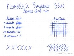 Noodler's Baystate Blue - 4.5oz Bottled Ink With Free Charlie Pen -Office Tools WS Noodlers BaystateBlue a14122fb 0037 479d b87d 5e56decef261