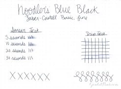 Noodler's Blue Black - Ink Sample -Office Tools WS Noodlers BlueBlack