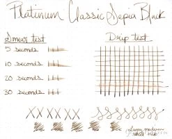 Platinum Classic Sepia Black - 60ml Bottled Ink -Office Tools WS Platinum ClassicSepiaBlack 3ee086ba 472f 4f76 8af3 82f76211e2fc