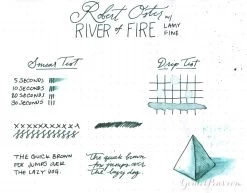 Robert Oster River Of Fire - Ink Sample 28 Robert Oster River Of Fire - Ink Sample -Office Tools WS RobertOster RiverOfFire