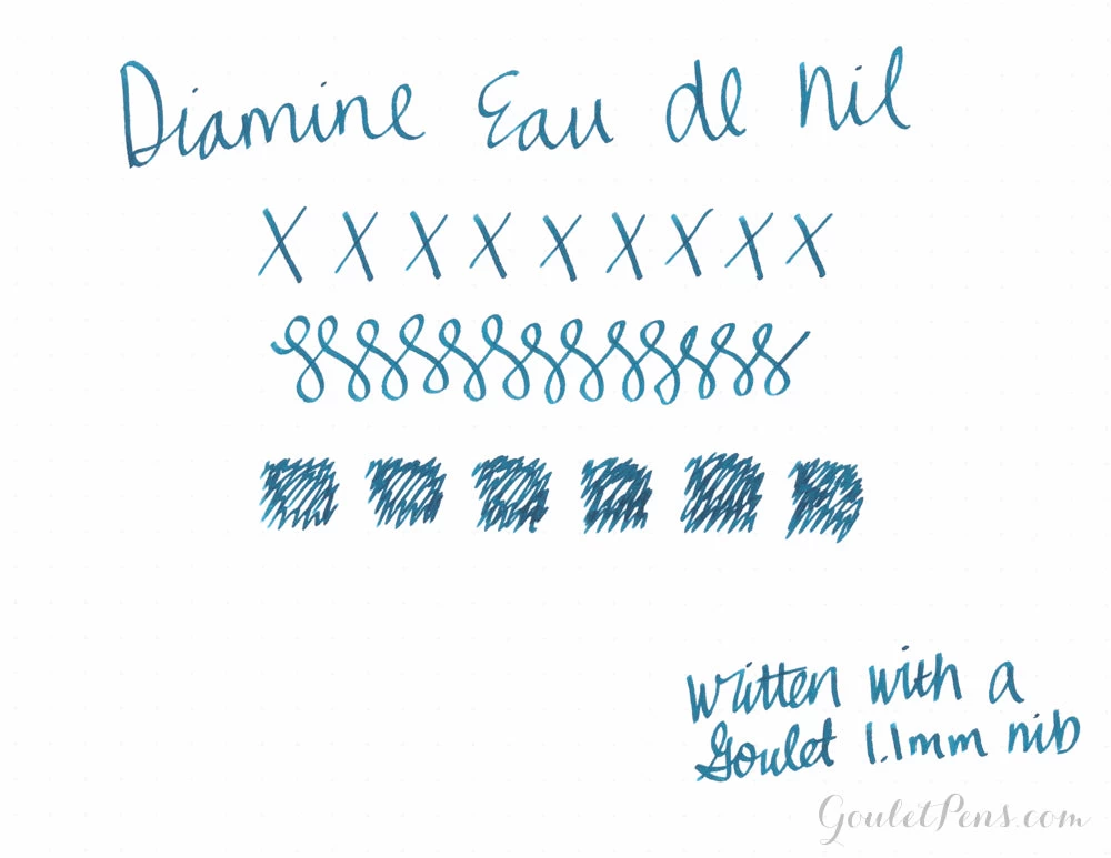 Diamine Eau De Nil - Ink Sample 4 Diamine Eau De Nil - Ink Sample - Image 2