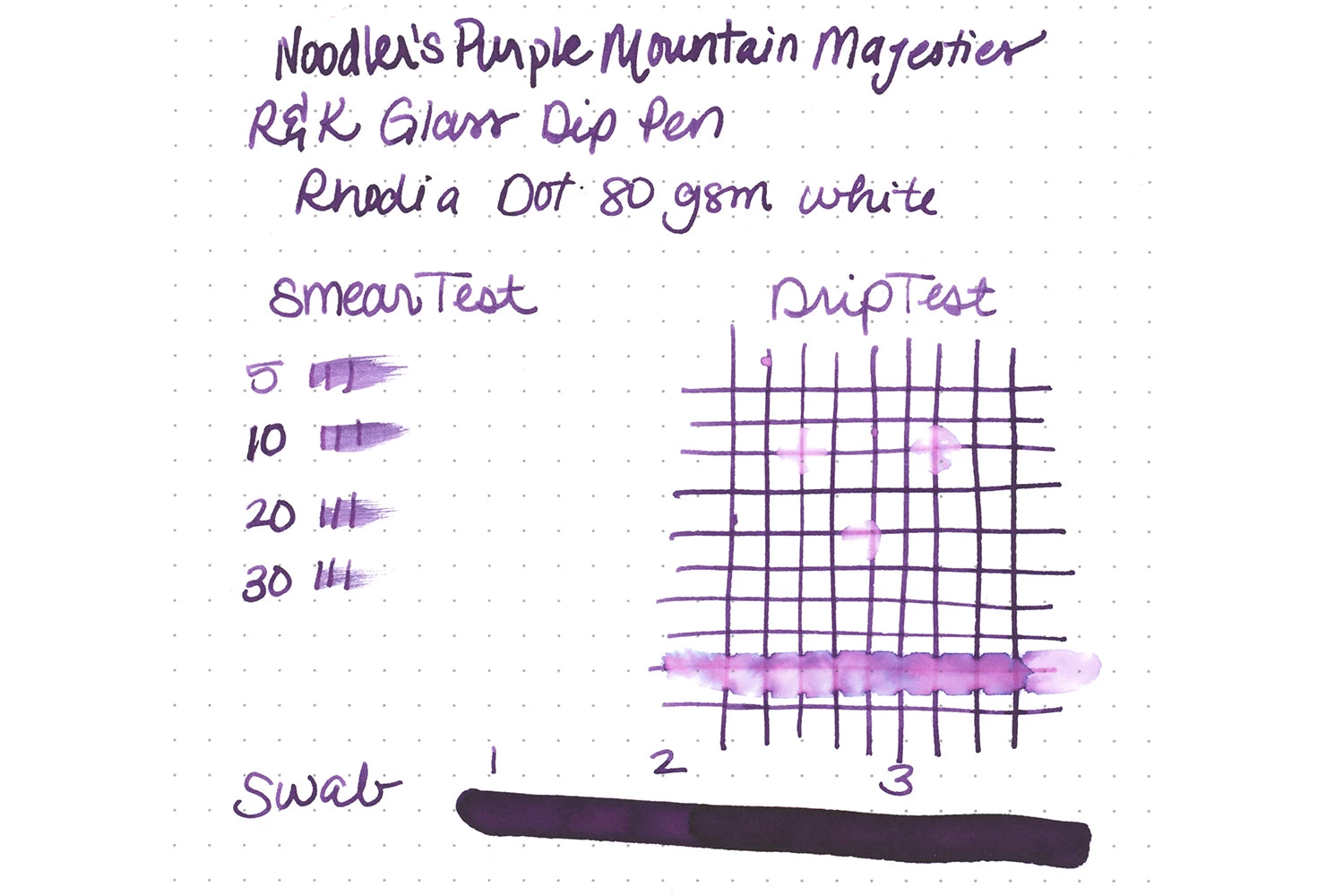 Noodler's Purple Mountain Majesties - 3oz Bottled Ink 5 Noodler's Purple Mountain Majesties - 3oz Bottled Ink - Image 3